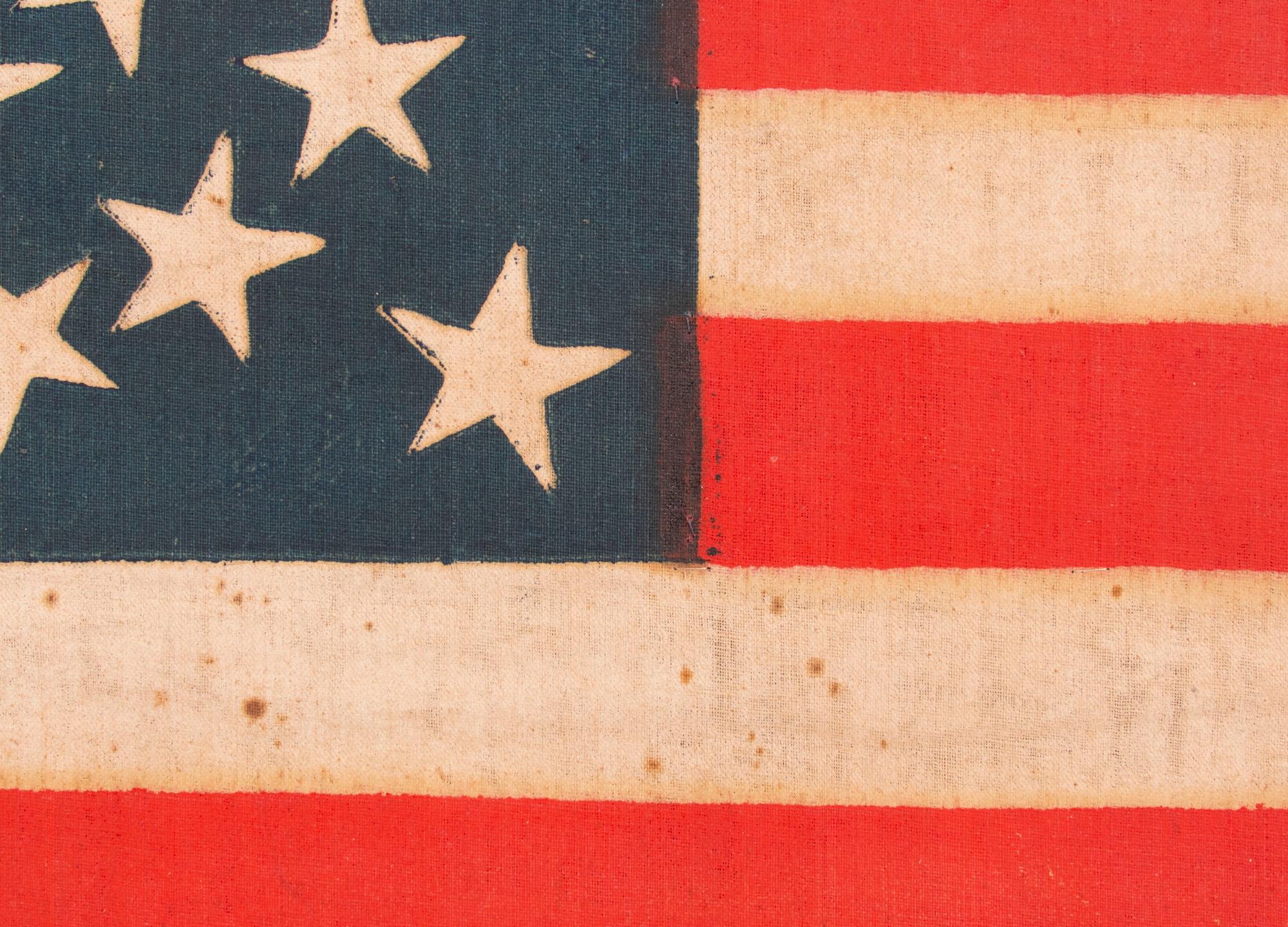 19th Century 42 Stars American Flag with Stars in a Medallion Configuration, Washington State