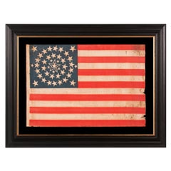 Antique 42 Stars American Flag with Stars in a Medallion Configuration, Washington State