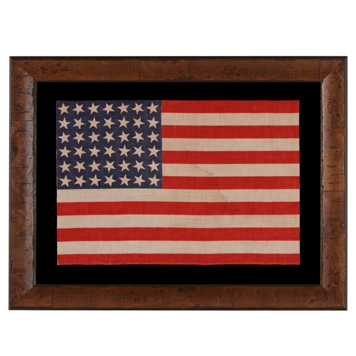 42 Stars, an Unofficial Star Count, on an Antique American Flag