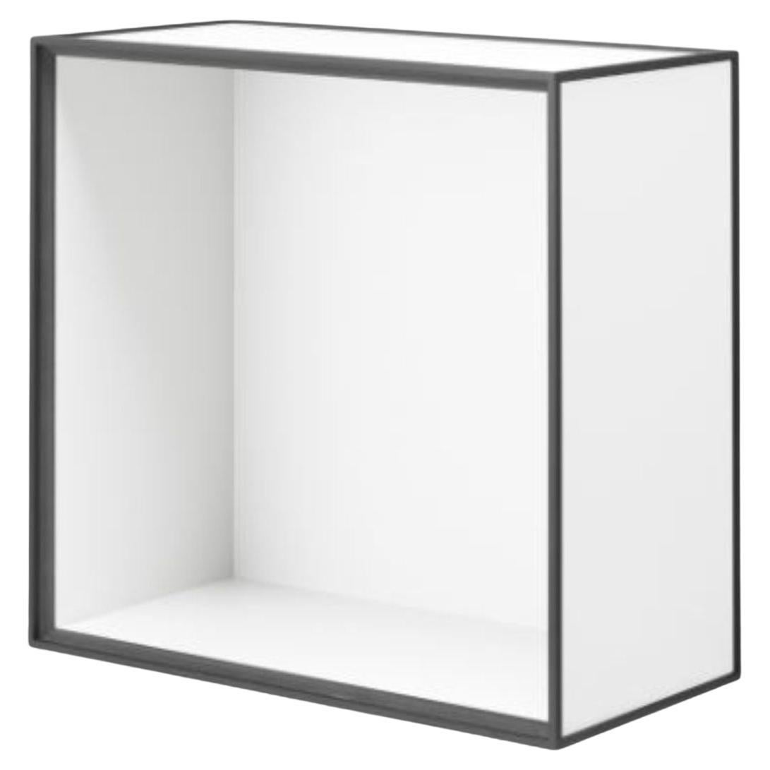 42 White Frame Box by Lassen For Sale