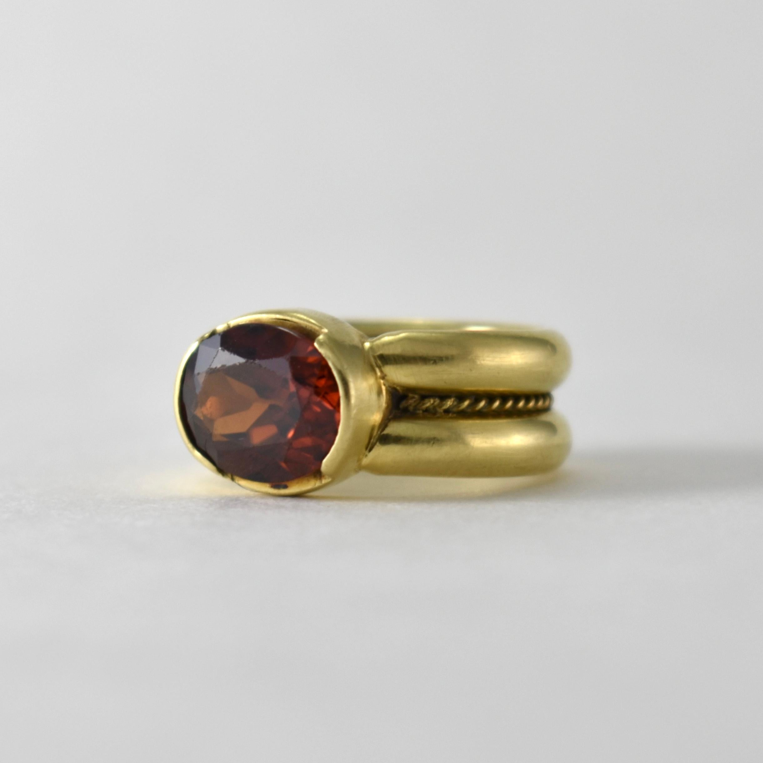 Indulge in the Luxurious Opulence of Lynn K Designs' 18k Royal Yellow Gold Zircon Cocktail Ring

Looking for a statement piece that oozes sophistication and elegance? Look no further than Lynn K Designs' Brown Zircon Cocktail Ring, handcrafted by
