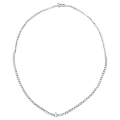 4.20 Carat Diamond Lor Collier Necklace in 14 Karat White Gold, Shlomit Rogel