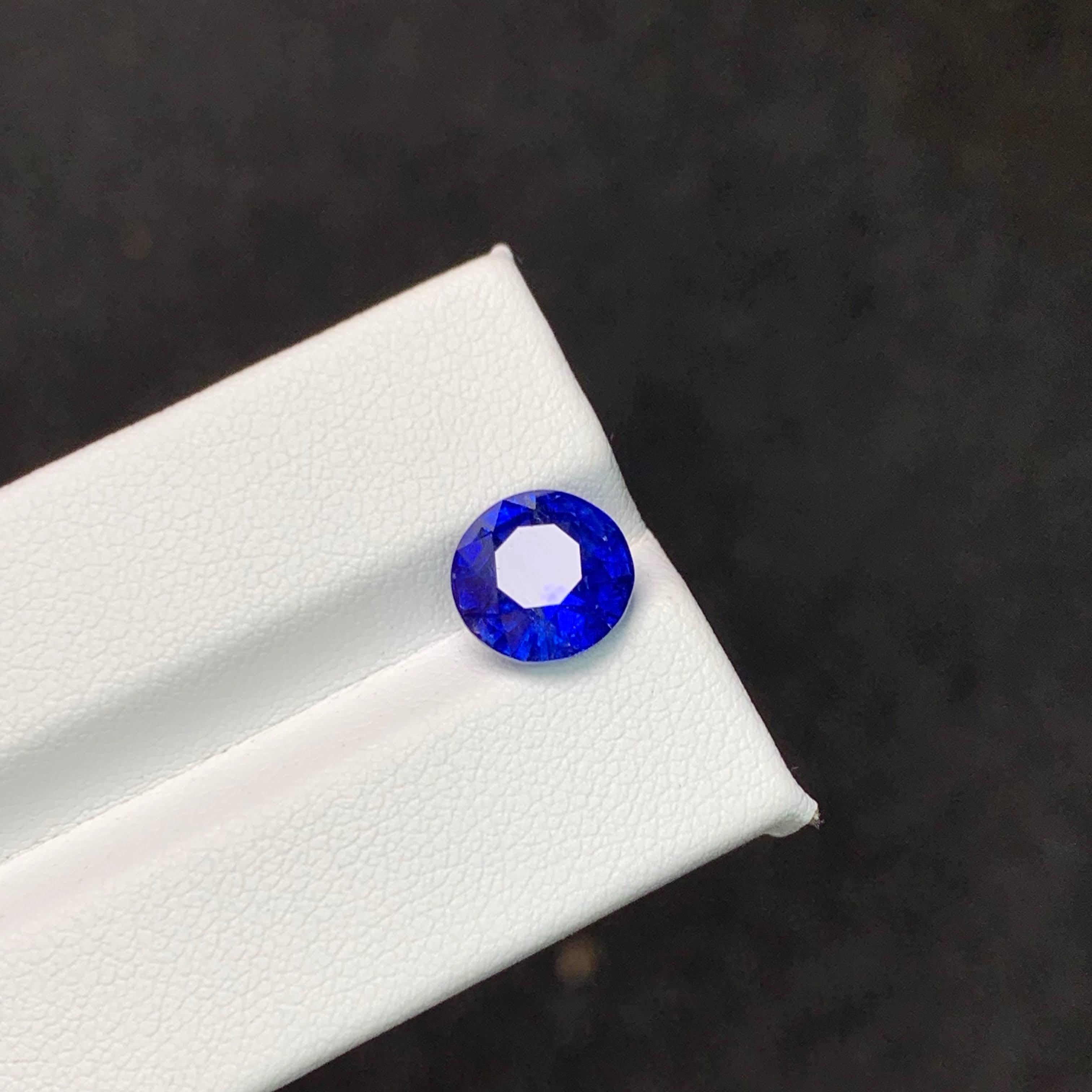 4,20 carati di zaffiro rotondo blu reale naturale certificato GGI Gemma dello Sri Lanka in vendita 1