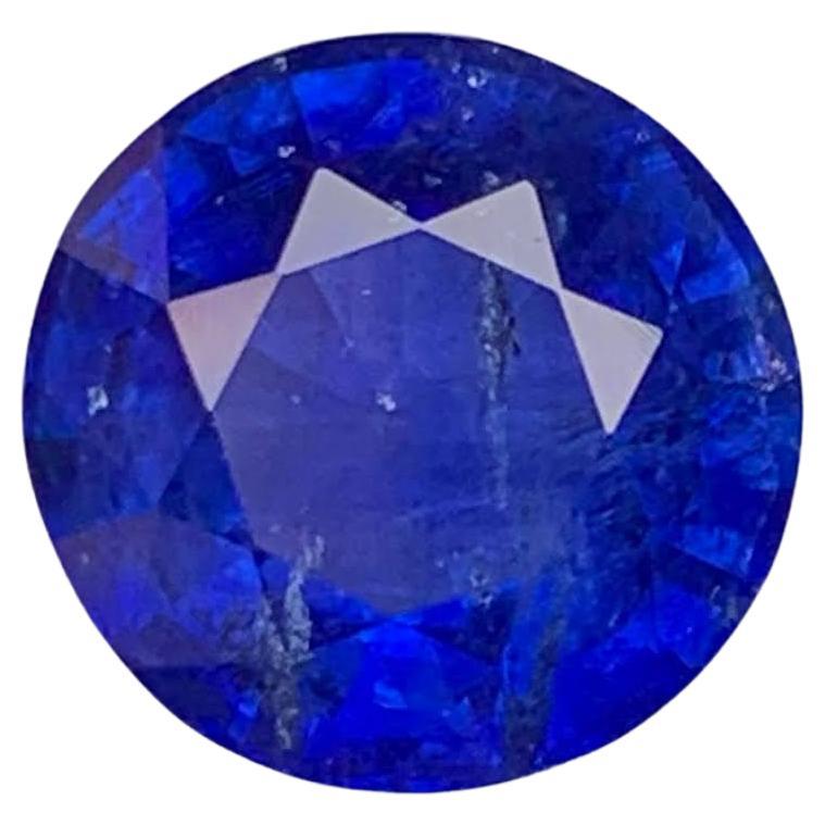 4,20 carati di zaffiro rotondo blu reale naturale certificato GGI Gemma dello Sri Lanka