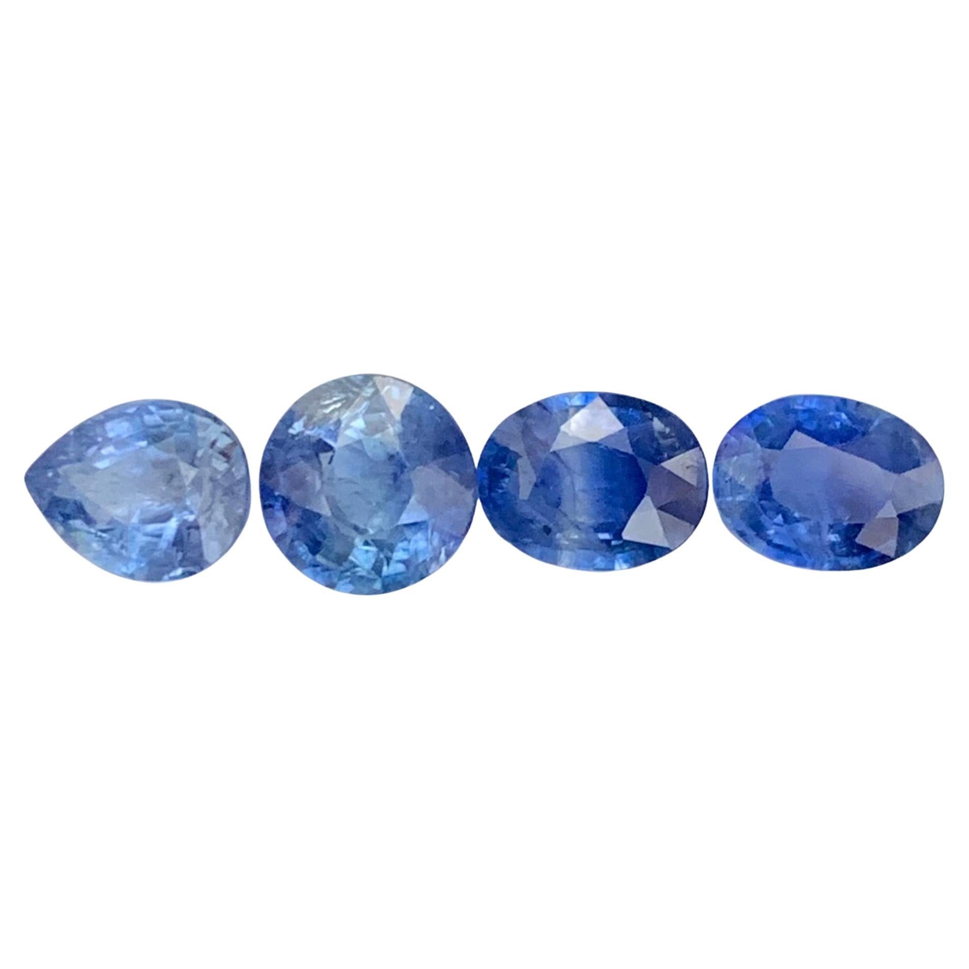 4.20 Carat Natural Loose Blue Sapphire Lot Gemstone For Jewellery en vente