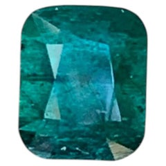 4.20 Carat Natural Loose Bluish Green Tourmaline Cushion Cut Afghan Gemstone