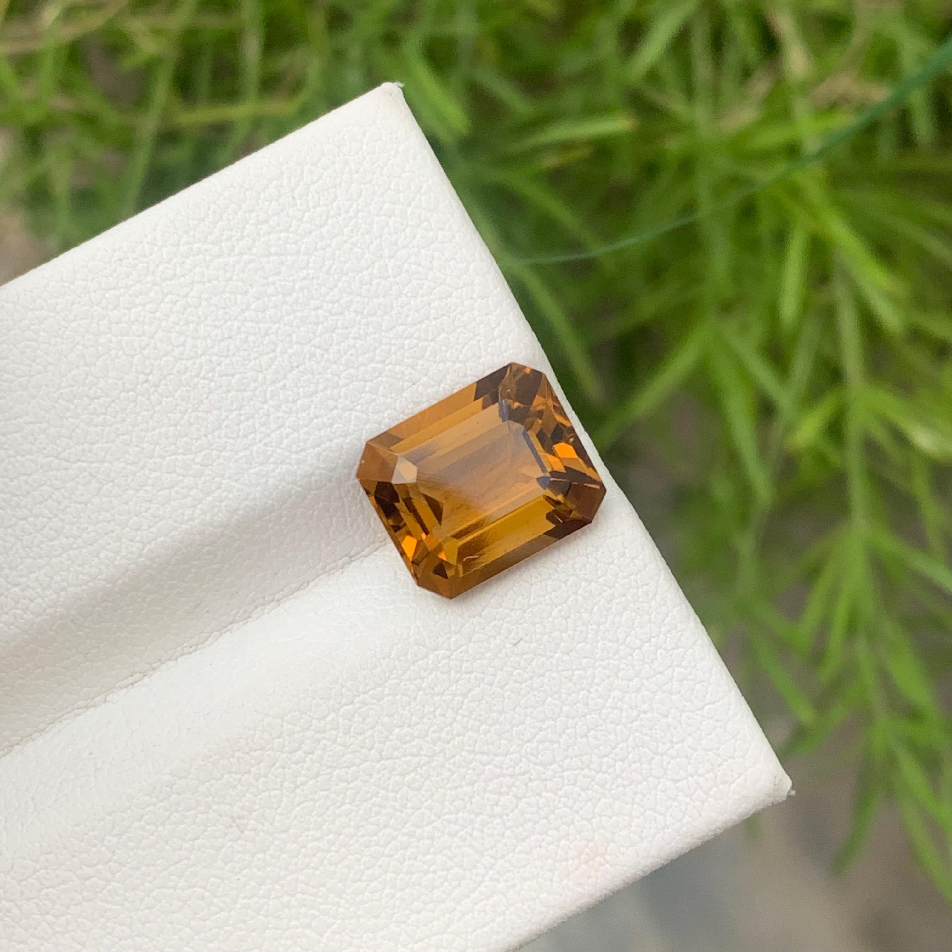 Faceted Honey Citrine
Weight : 4.20 Carats
Dimensions : 10.8x9.1x6.1 Mm
Clarity : Eye Clean 
Origin : Brazil
Color: Yellow
Shape: Emerald 
Certificate: On Demand
Month: November
.
The Many Healing Properties of Citrine
Increase Optimism, And Sunny