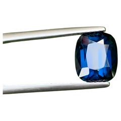 4.20 Carat Natural Loose Deep Ink Blue Tourmaline Cushion Cut Afghan Gemstone (pierre précieuse afghane)