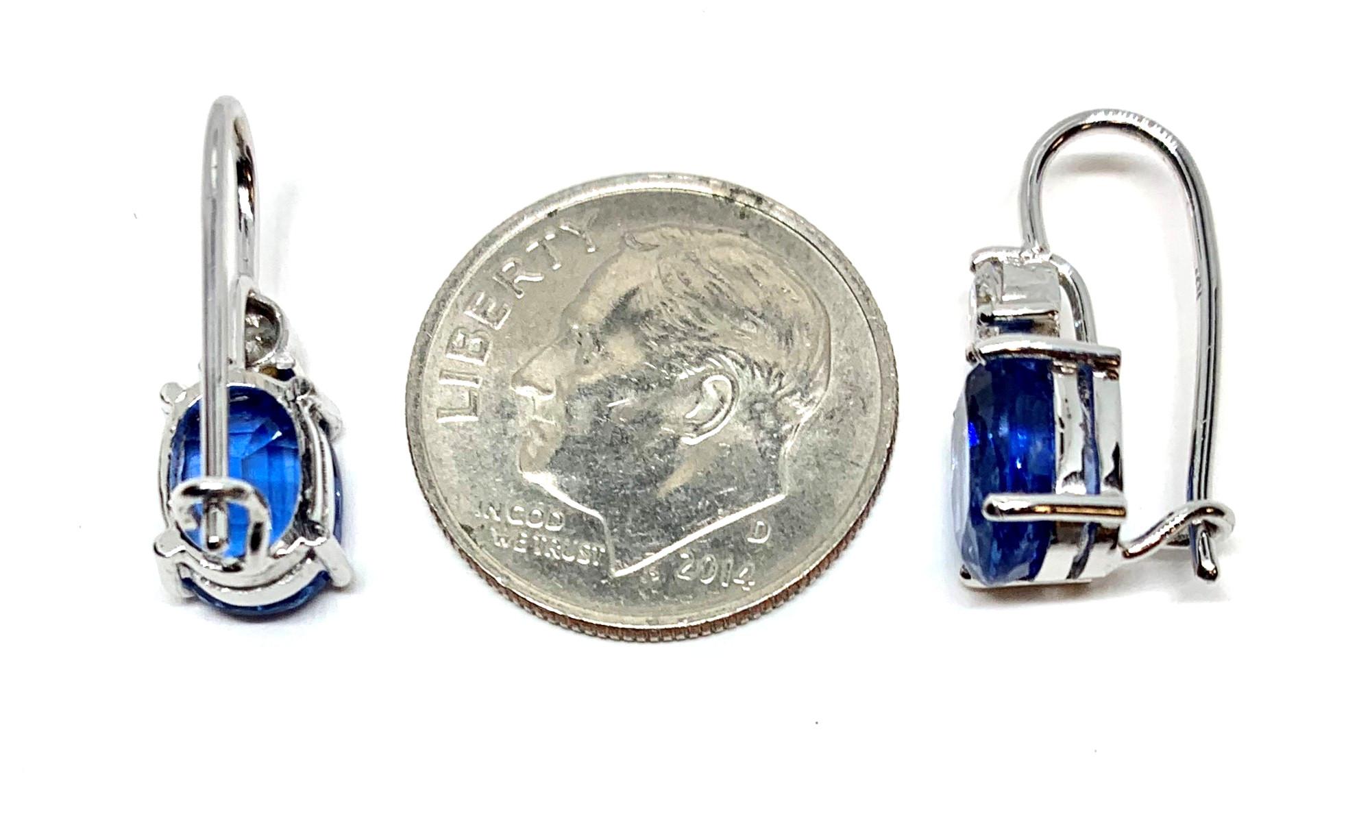 cornflower earrings
