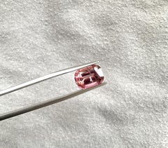 4,20 Karat elektrisch rosa Turmalin Kissen Facettenschliff Stein Natürlicher Edelstein