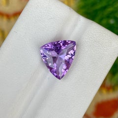 4,20 carati di ametista viola chiaro taglio brillante Gemma africana naturale