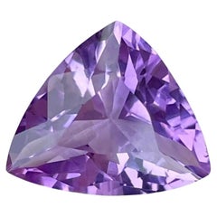 4,20 quilates Amatista Púrpura Claro Talla Trillante Piedra Preciosa Africana Natural
