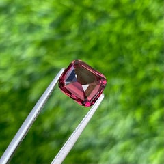 4.20 carats Purplish Pink Garnet Stone Cushion Cut Tanzanian Gemstone