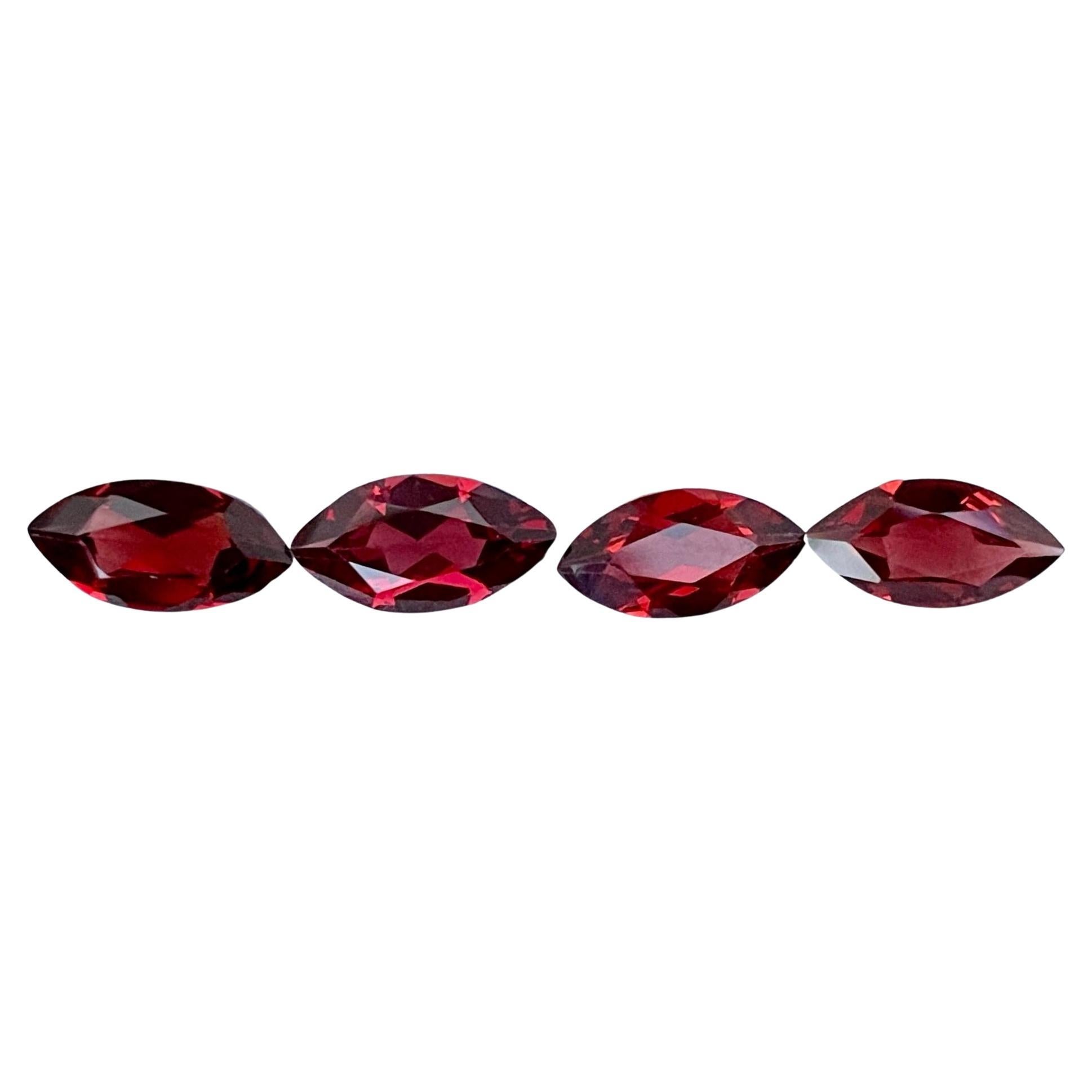 4,20 quilates Conjunto Granate Rodolita Rojo Talla Marquesa Piedras Preciosas Africanas en venta