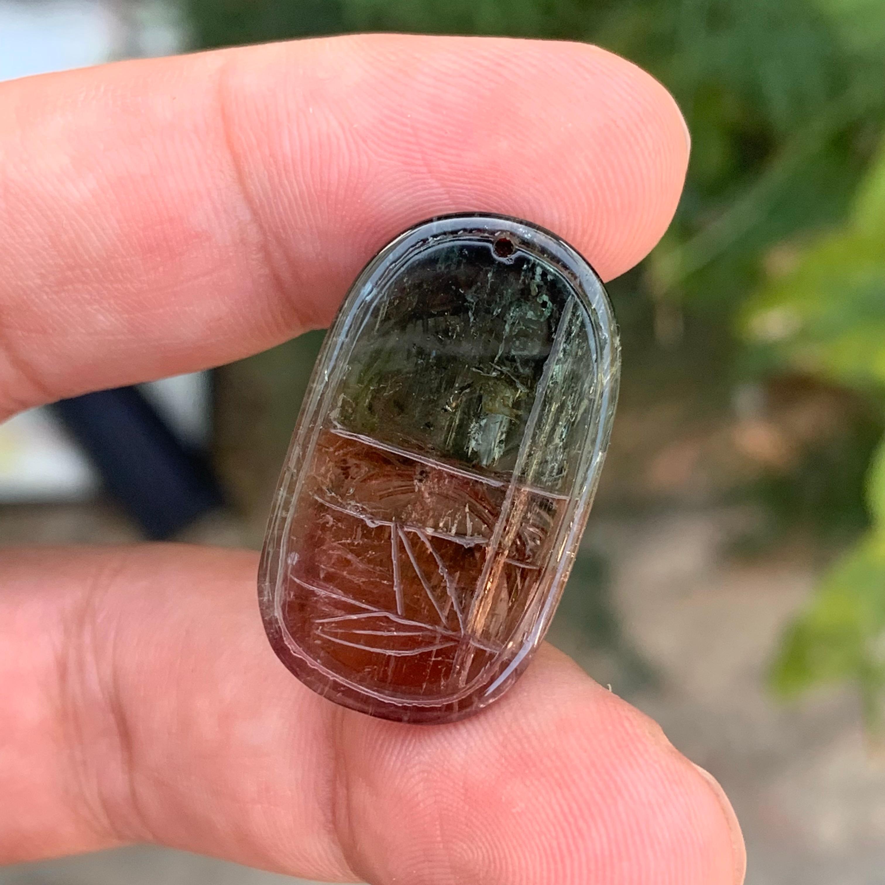 42,00 carati di tormalina bicolore naturale sfusa del Madagascar in vendita 3