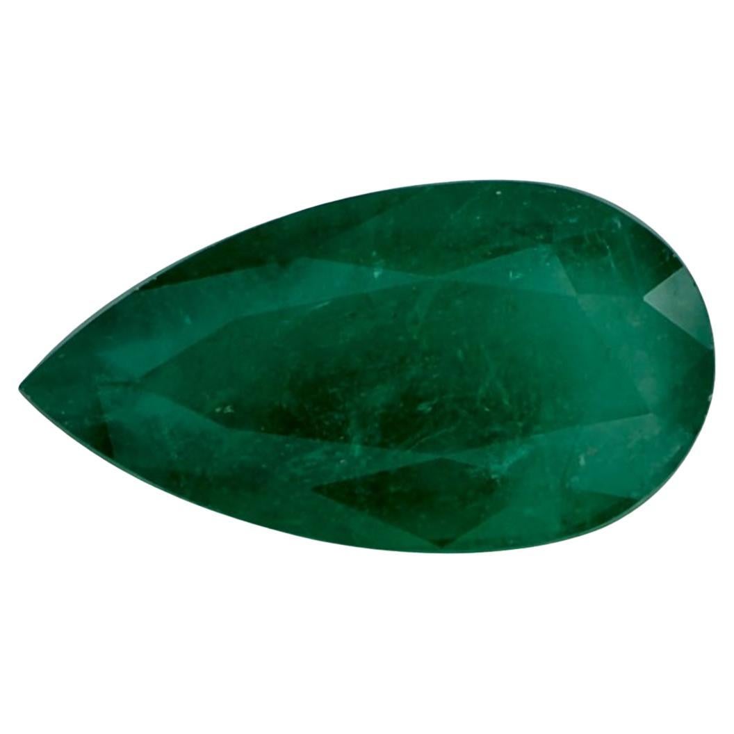 4.21 Ct Emerald Pear Loose Gemstone