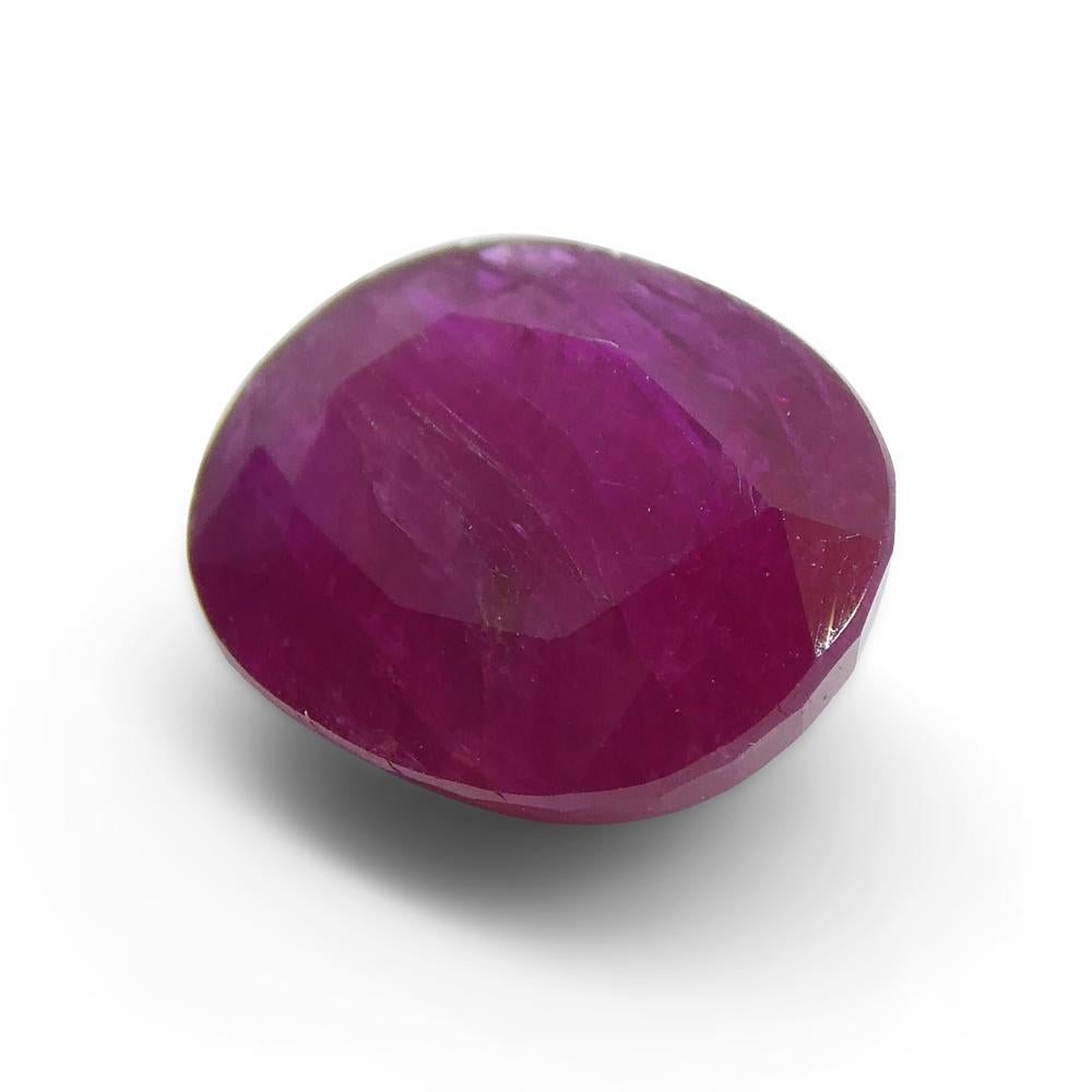 4.21ct Oval Red Ruby from Vietnam For Sale 8