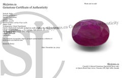 4.21ct Rubino rosso ovale del Vietnam