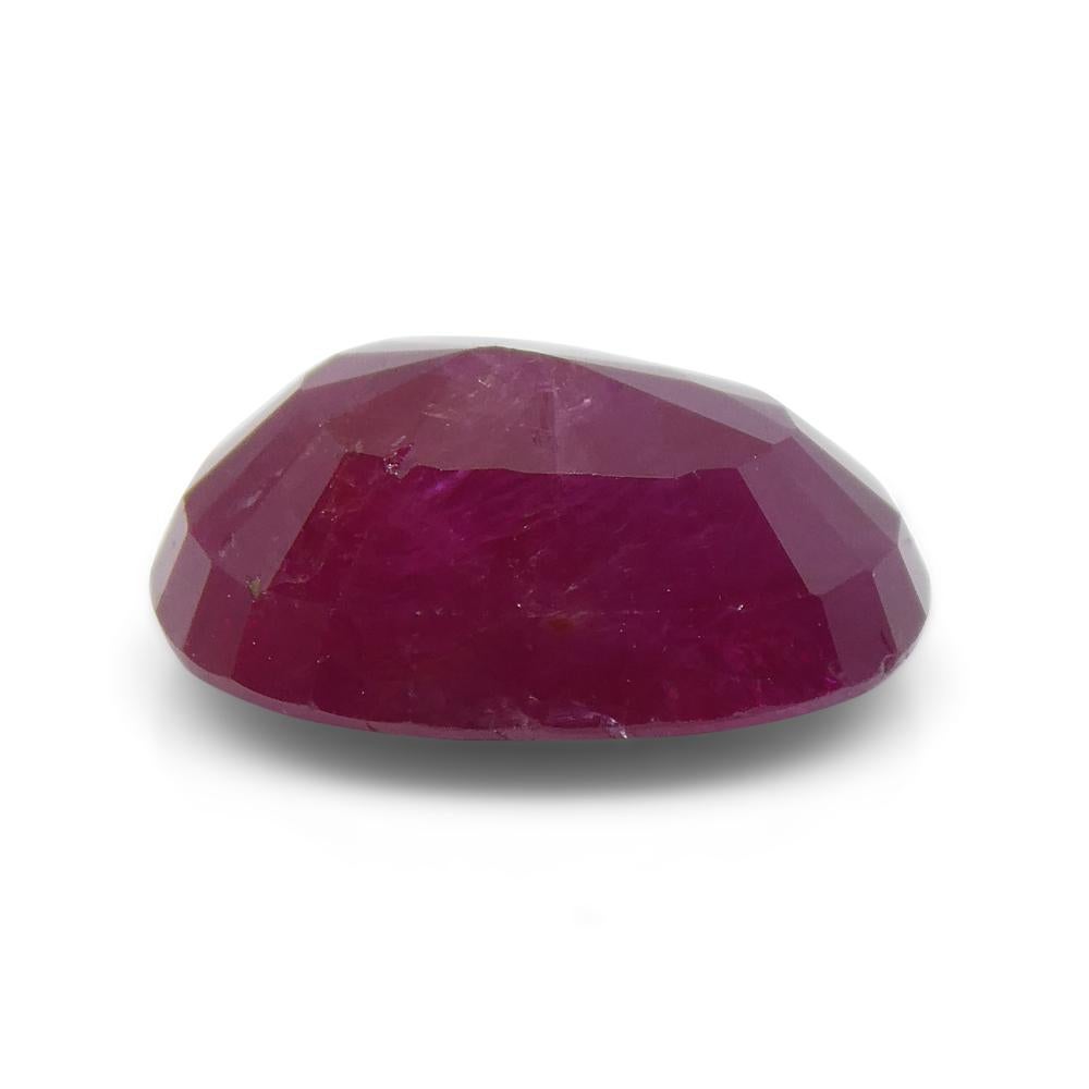 4.21ct Oval Red Ruby from Vietnam For Sale 1