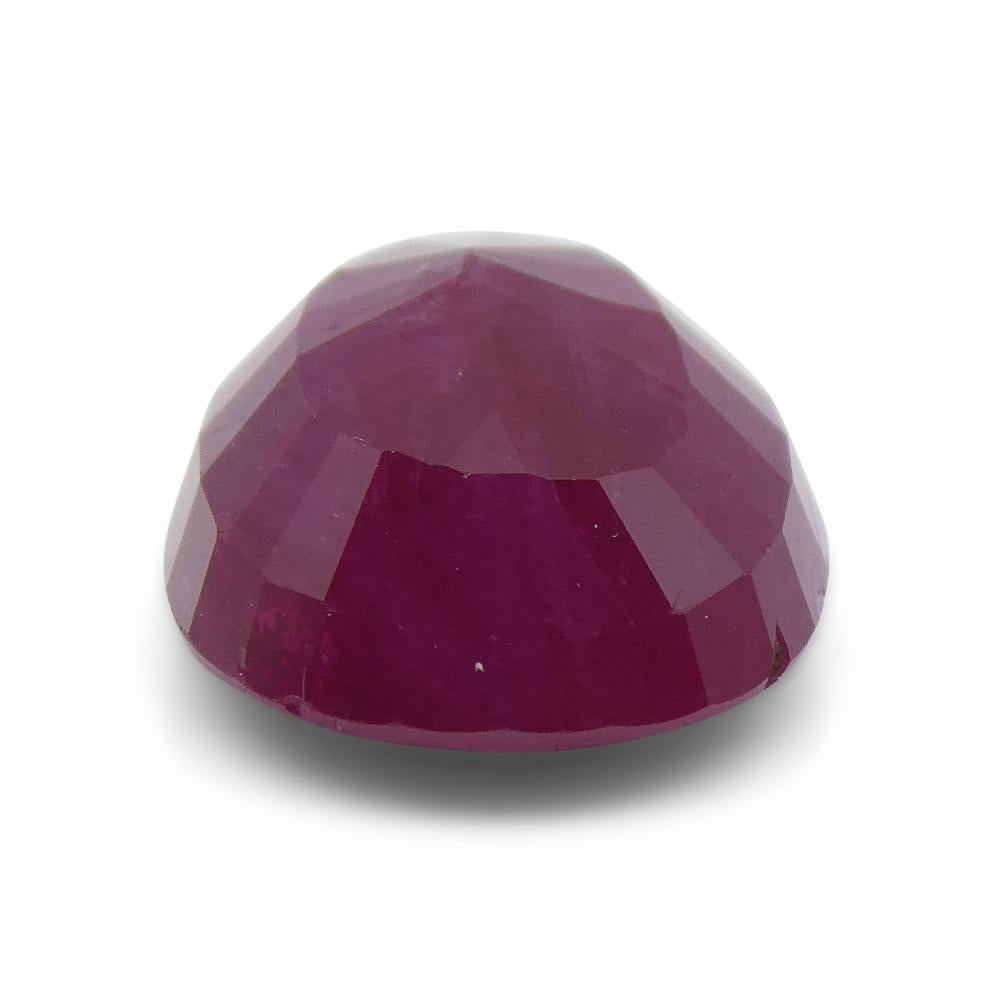 4.21ct Oval Red Ruby from Vietnam For Sale 2