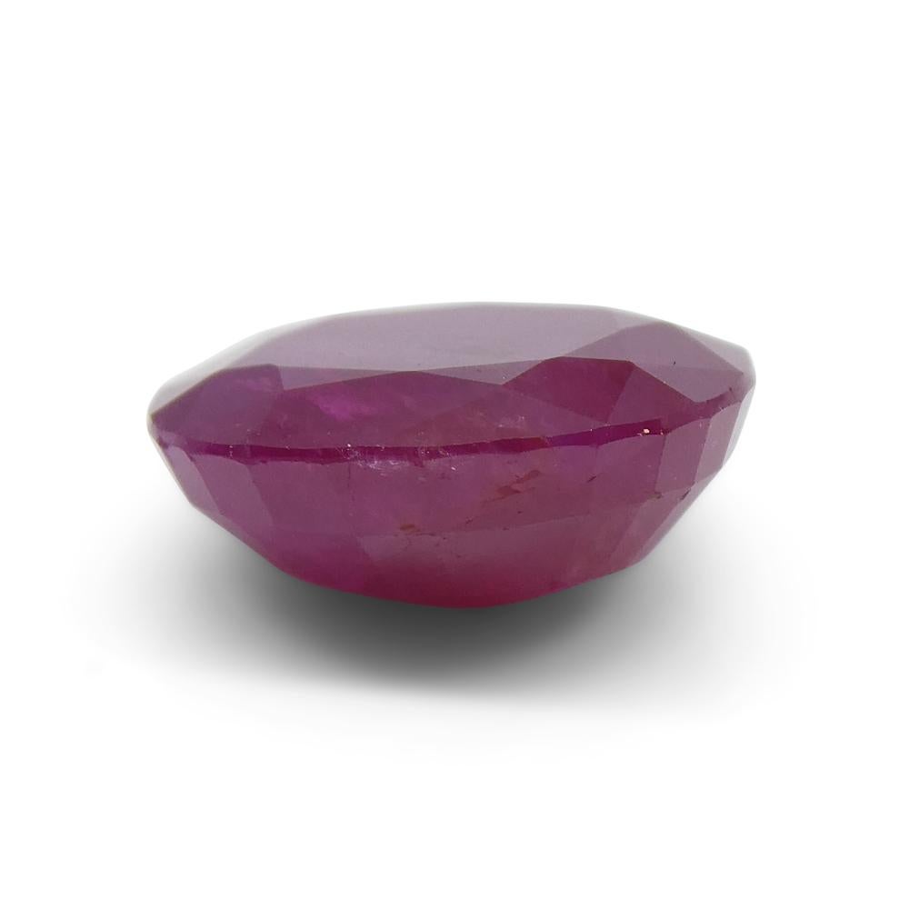 4.21ct Oval Red Ruby from Vietnam For Sale 4