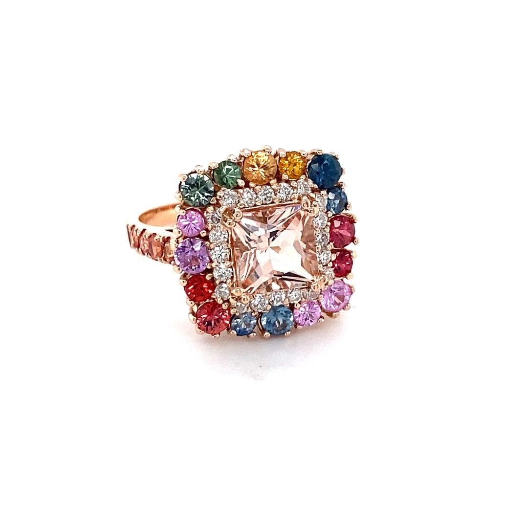 4.22 Carat Princess Cut Pink Morganite Diamond Sapphire Rose Gold Cocktail Ring

Unique design to elevate your accessory collection

Item Specs:
Pink Morganite (Princess Cut) is 1.80 carats
24 Multi-Color Sapphires (Round Cut) is 2.08 carats
20