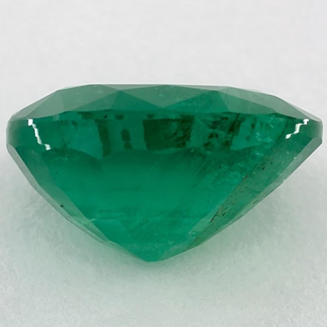 4.22 Karat Smaragd Oval Loser Edelstein im Zustand „Neu“ im Angebot in Fort Lee, NJ