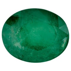 Gema suelta ovalada esmeralda de 4.22 qt