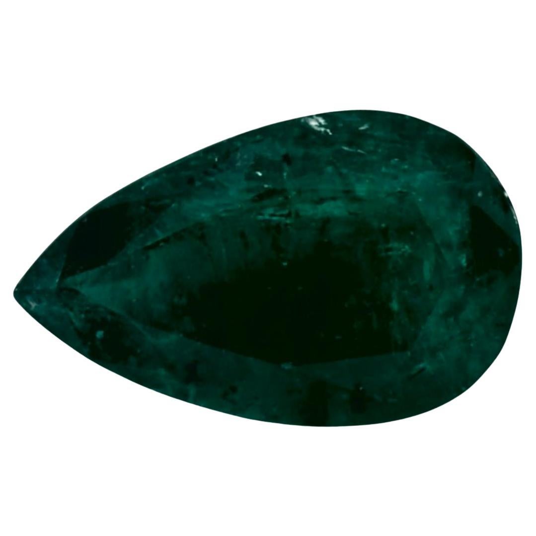 4.22 Ct Emerald Pear Loose Gemstone (pierre précieuse en vrac) en vente