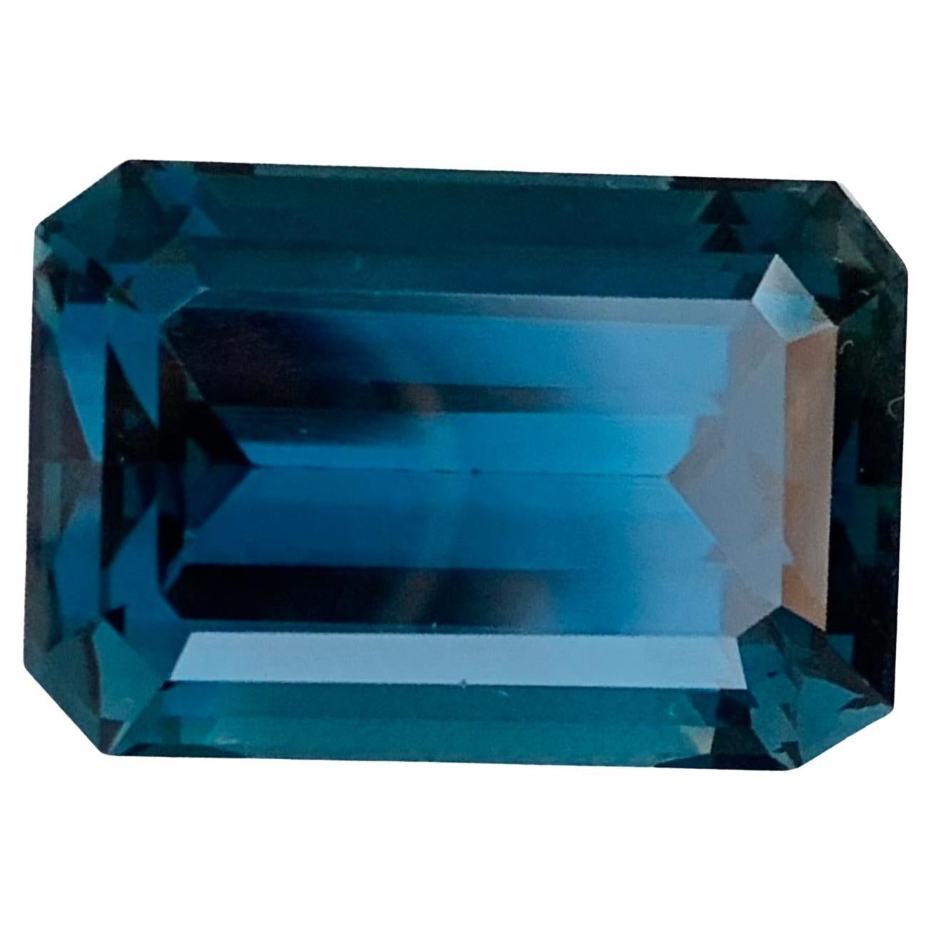 42.20 Carat Gorgeous Faceted London Blue Topaz Emerald Shape Gemstone
