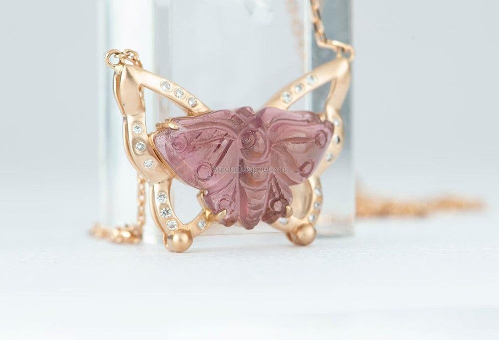 Uncut 4.22ct Butterfly Tourmaline Carving 17