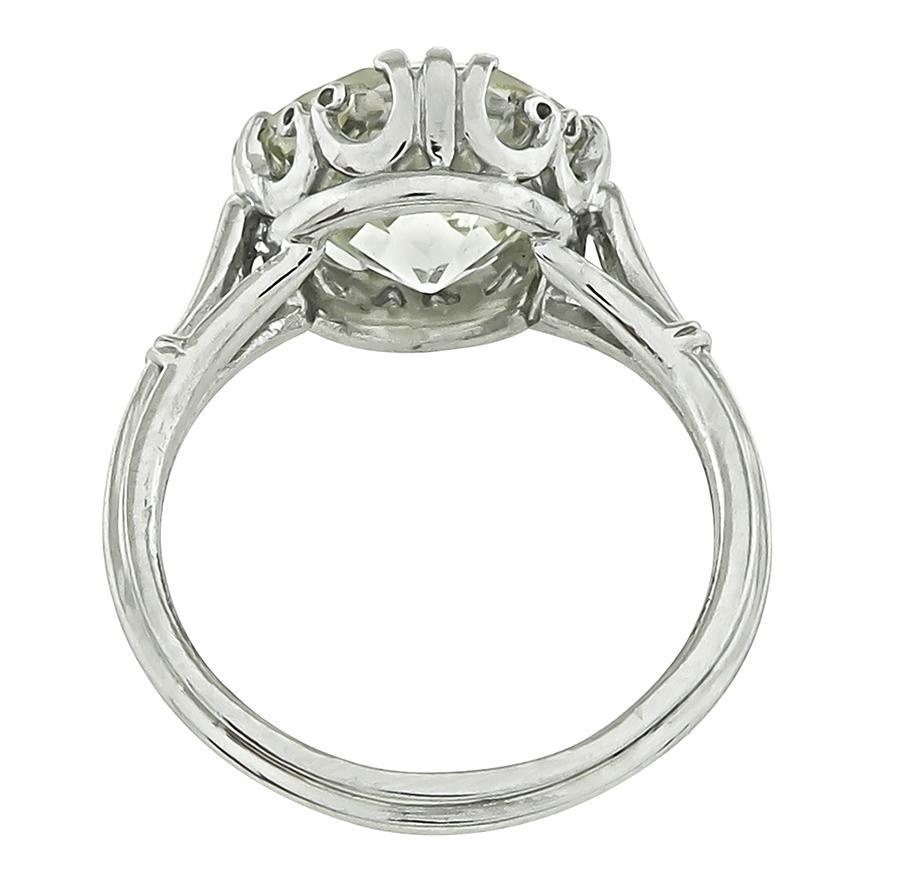 4.22ct Diamond Engagement Ring In Good Condition In New York, NY