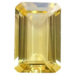 4.23 Carats Yellow Tourmaline Octagon Faceted Cut stone Fine Jewelry Natural Gem