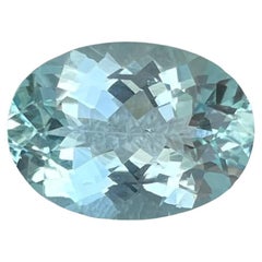 4.24 carats Blue Aquamarine Stone Oval Cut Natural African Gemstone
