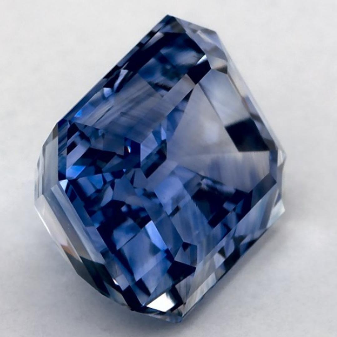Pierre précieuse taille octogonale saphir bleu 4.24 carat Neuf - En vente à Fort Lee, NJ