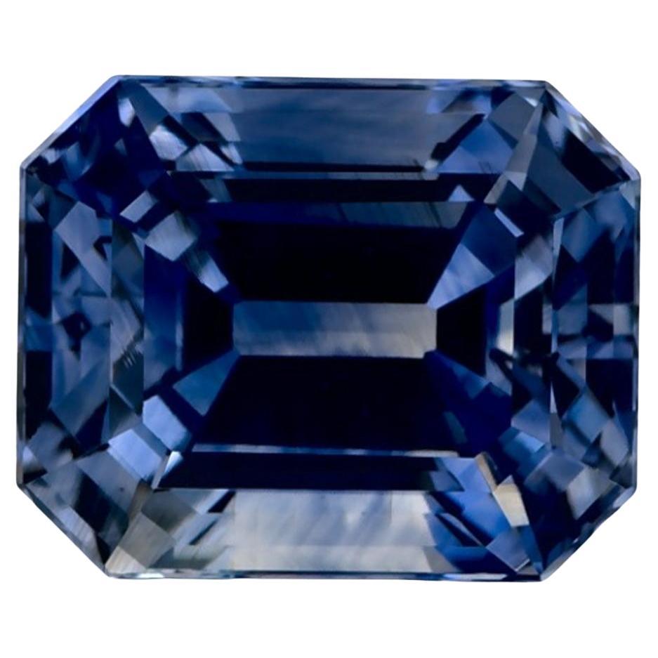 4.24 Ct Blue Sapphire Octagon Cut Loose Gemstone
