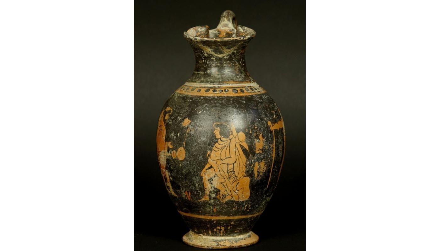 Archaistic 425-300 B.C. Ancient Greece Ceramic Vase