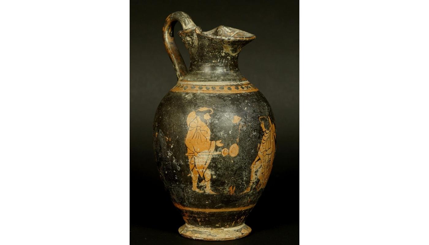 425-300 B.C. Ancient Greece Ceramic Vase In Good Condition In Liverpool, GB