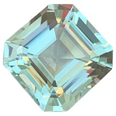 4.25 Carat Natural Loose Light Green Tourmaline Asscher Cut Gem For Jewellery 