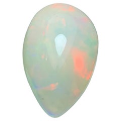 4.25 Carat Natural Loose Opal Pear Shape Gemstone From Ethiopia (pierre précieuse en forme de poire)