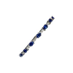 4.25 Carat Sapphire Oval Bangle 6x4 mm