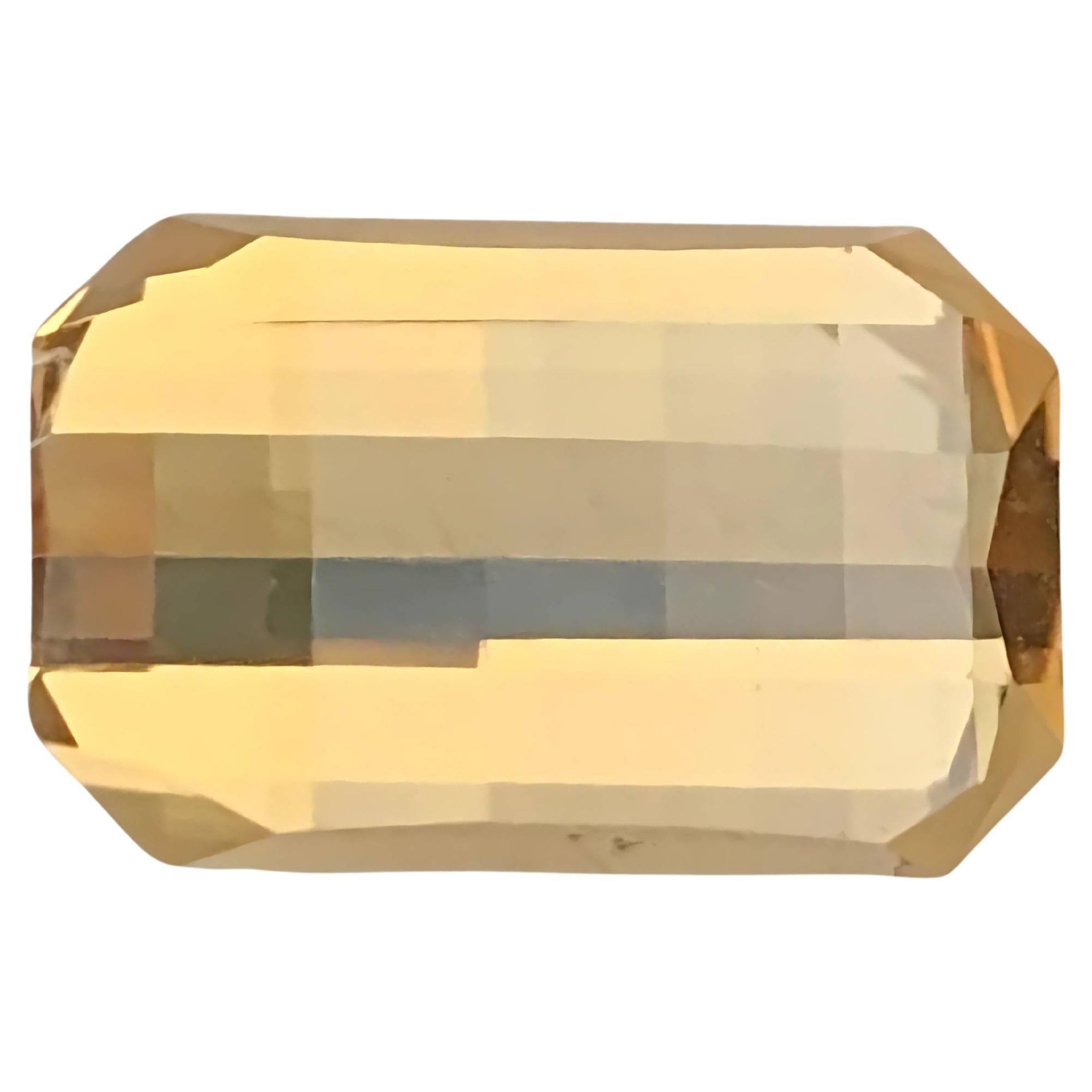 4.25 Carats Natural Loose Orange Citrine Stone Pixel Cut Brazilian Gemstone