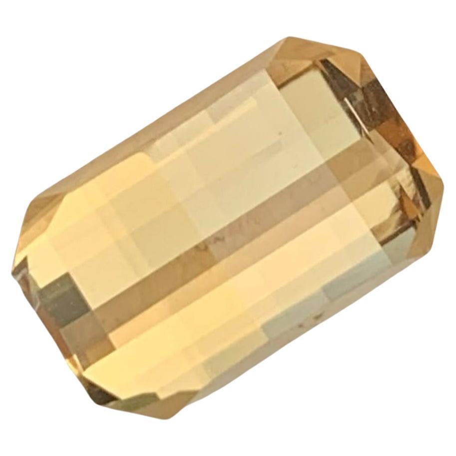 4.25 Carats Orange Citrine Stone Pixel Cut Natural Brazilian Gemstone