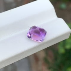 4,25 carati di ametista viola pietra tagliata a cuscino gemma brasiliana naturale