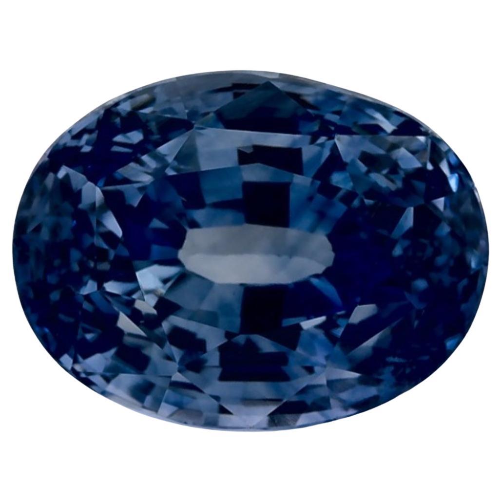 4.25 Ct Blue Sapphire Oval Loose Gemstone