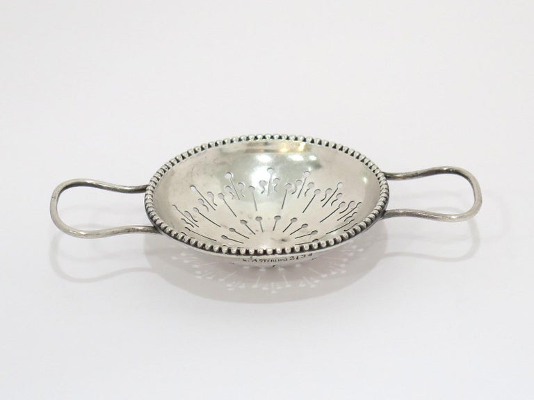 Sterling Silver Whiting Antique Tea Infuser For Sale at 1stDibs