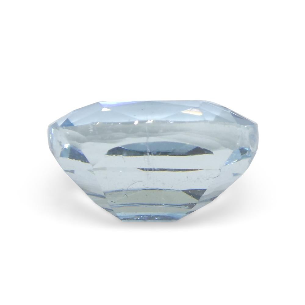 4.25 Karat blauer Aquamarin im Kissenschliff aus Brasilien im Angebot 7