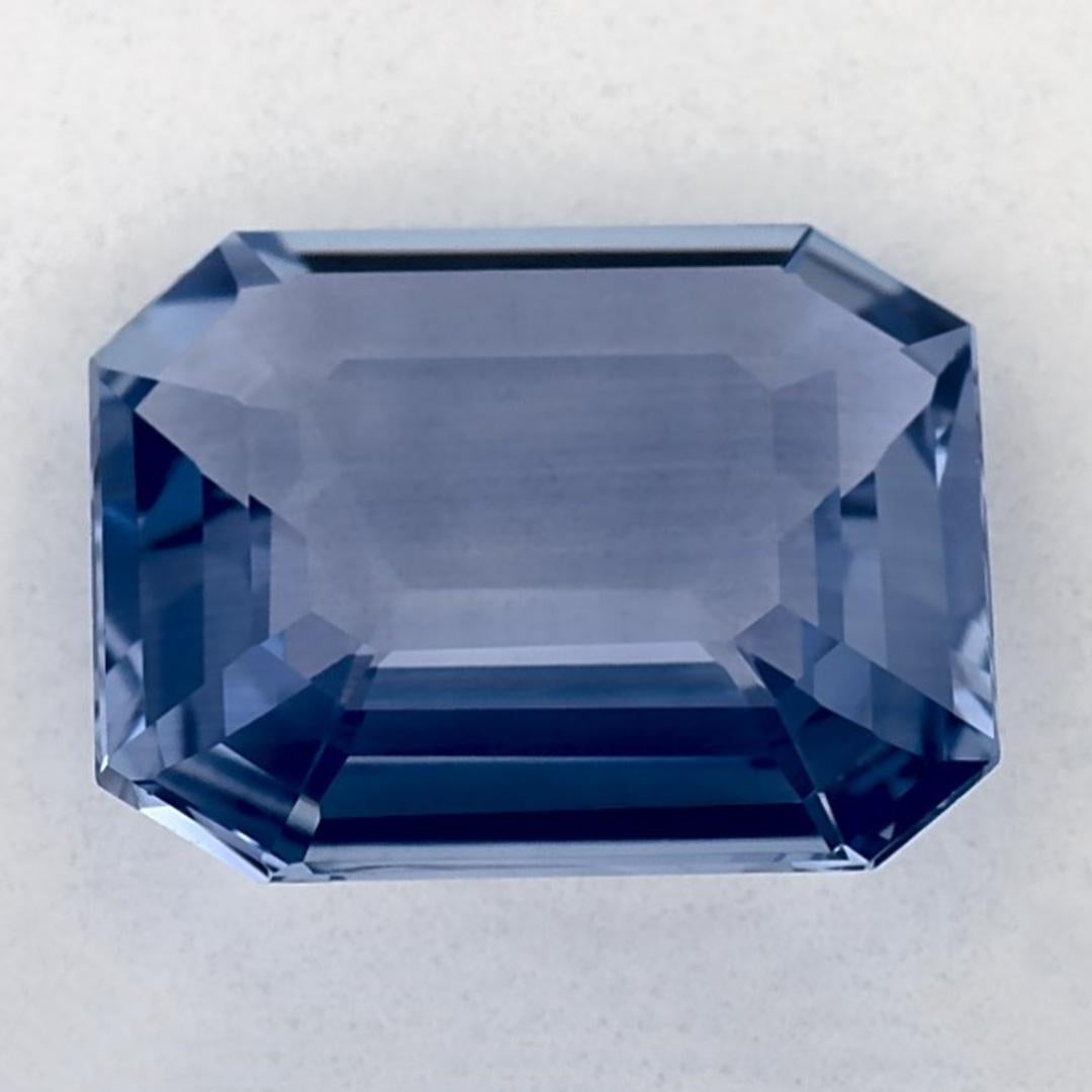 Pierre précieuse taille octogonale saphir bleu 4.26 carat Neuf - En vente à Fort Lee, NJ