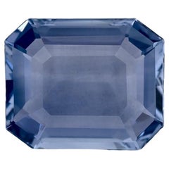 Pierre précieuse taille octogonale saphir bleu 4.26 carat