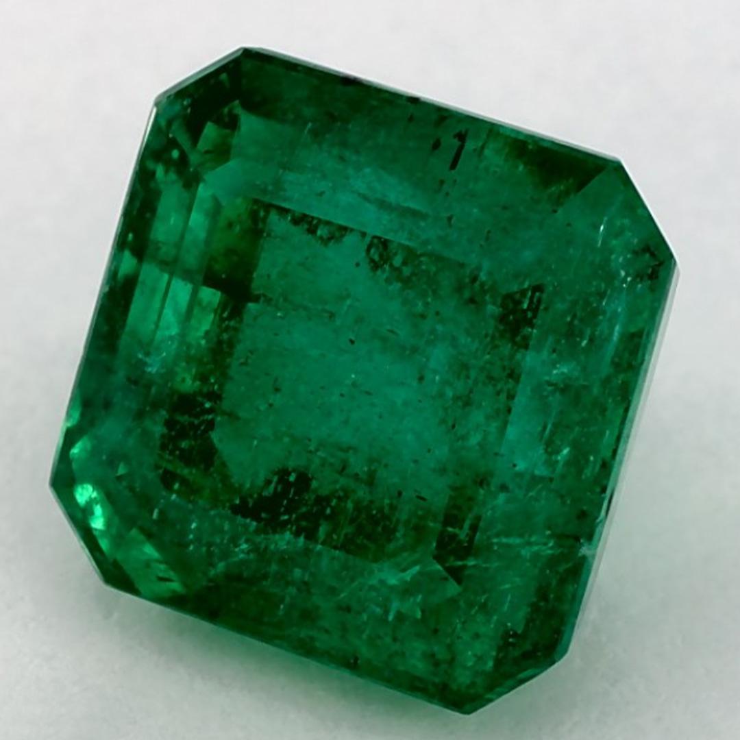 Octagon Cut 4.26 Ct Emerald Octagon Loose Gemstone For Sale
